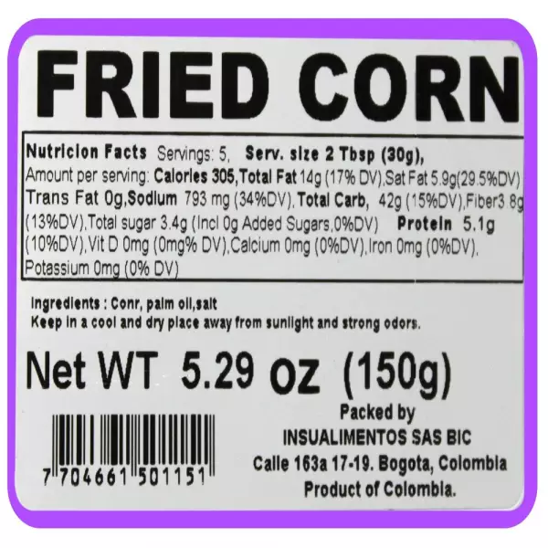 FRIED CORN - 5.29 oz