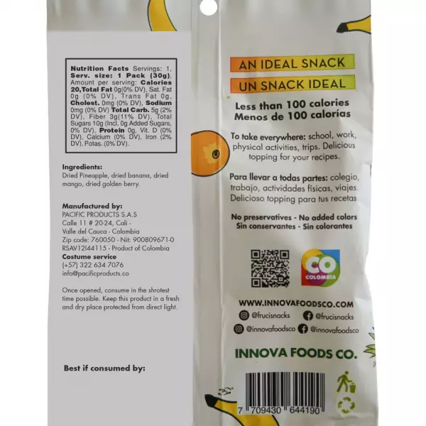 Fruci Dried Fruit Mix - 1.06 OZ - Gluten Free