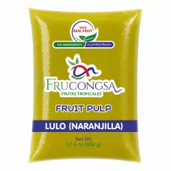 Frucongsa-lulo - Pulp-400 g per unit-Zero sugar-No artificial colors-No artificial flavors
