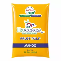Frucongsa-mango - Pulp-400 g per unit-Zero sugar-No artificial colors-No artificial flavors
