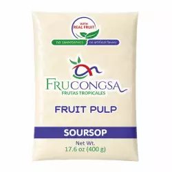 Frucongsa-soursop - Pulp-400 g per unit-Zero sugar-No artificial colors-No artificial flavors