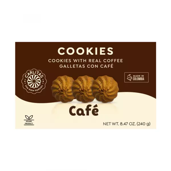 Galletas  Carlitas - 8.47 oz Cookies |Café flavored E