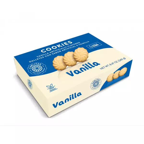 Galletas  Carlitas - 8.47 oz Cookies |Vanilla artificially flavored