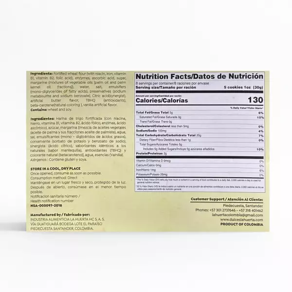 Galletas Carlitas Christmas Edition| Cookies Vanilla | 8.47 oz E