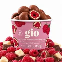 GIO | Raspberries with Double Chocolate | 5.29 oz (150 g)