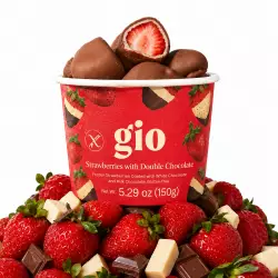 GIO | Strawberries with Double Chocolate | 5.29 oz (150 g)