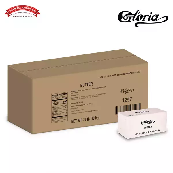 Gloria butter - Not lecithin added- 22 lb E