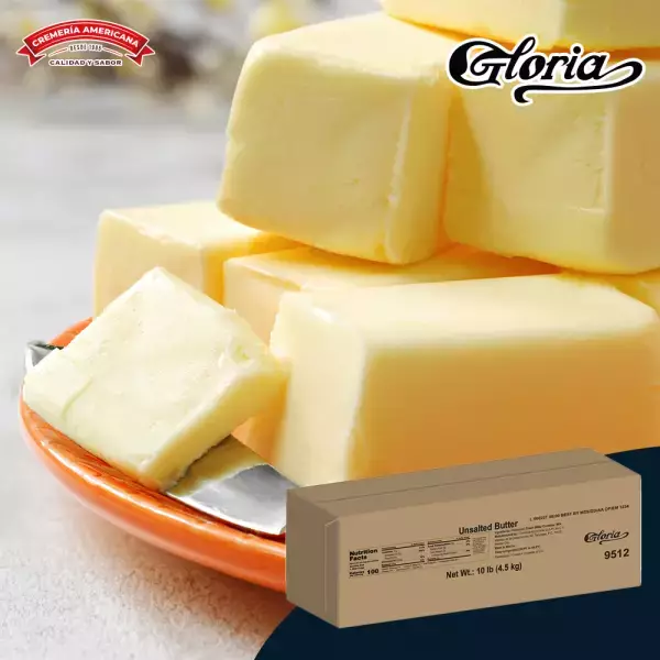 Gloria Unsalted Butter - 10 lb E