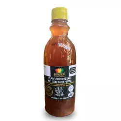 Golden Vinagres - Plantain vinegar infused with herbs -  16.9 fl oz -  haccp - kosher