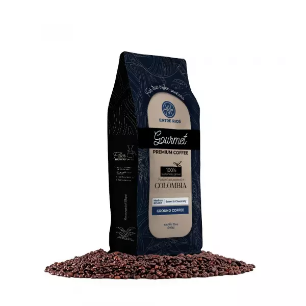 Gourmet Premium Coffee - 12oz - Grinded - Natural - Ecological - 100% Colombian Coffee