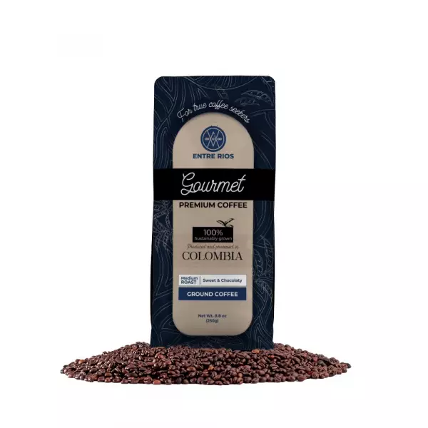 Gourmet Premium Coffee - 8.8oz - Grinded - Natural - Ecological - 100% Colombian Coffee