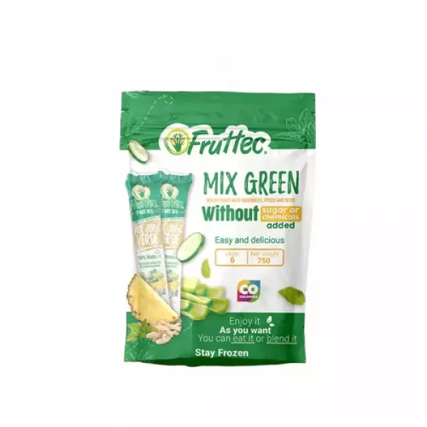 Green Mix. 100% Natural/ Perfect for Smoothies and Frozen Treats/ Six Pack 26.46 Oz E