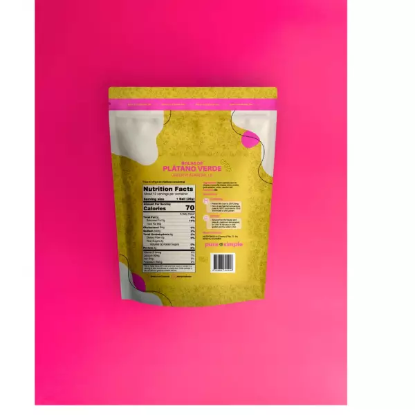 Green plantain balls / glten free / sugar free / frozen / 12 units / 15.2 oz