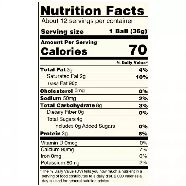 Green plantain balls / glten free / sugar free / frozen / 12 units / 15.2 oz
