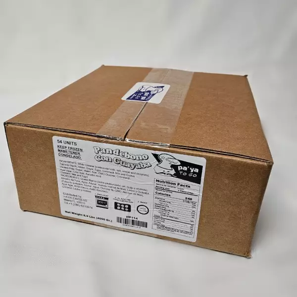 Guava Filled Pandebono X 54 Units Per Case I 18 Pounds