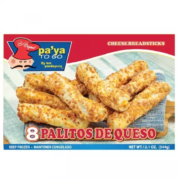 Hotpandeyuca | Palitos de Queso | Cheese Breadsticks Size Per Unit | 12.1 Oz 12x8 units E.