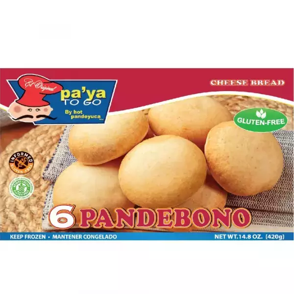 Hotpandeyuca | Pandebono | Yuca Cheese Bread | 14.8 Oz 12x6 Units E.
