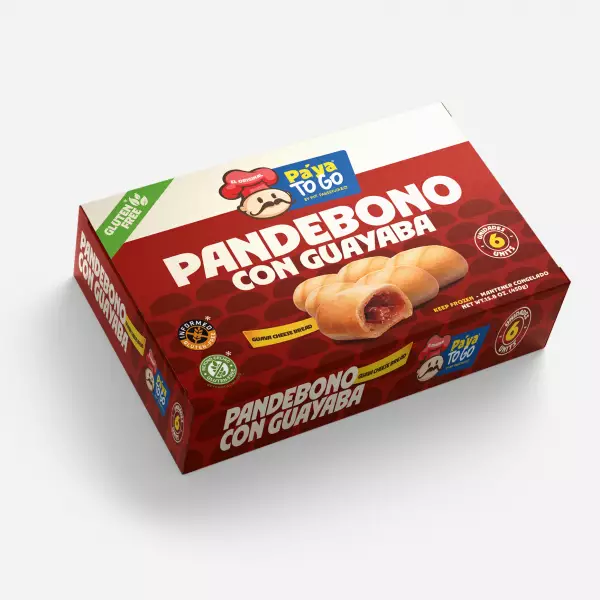 Hotpandeyuca | Pandebono Guayaba | Guava Yuca Cheese Bread   | 15.6 Oz 12x6 units  E.