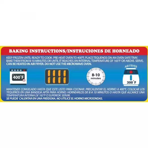 Hotpandeyuca | Tequeños | Cheese Sticks Wrapped In Dough |  9.3 Oz   12x8 units  E.