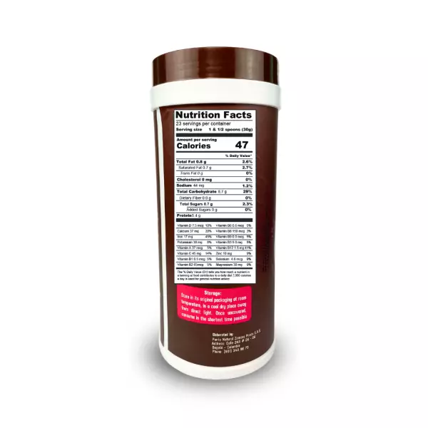 Hydrolyzed collagen powder blend without soy or maltodextrin with cappuccino flavor