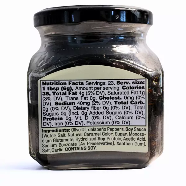 Jalapeño 4.94 oz - Olive Oil - No Preservatives - No Artificial Colors.