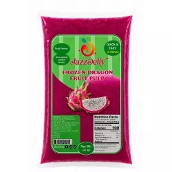 JazzDelly - Dragon Fruit (Pitahaya) Pulp - 14 oz (397 g) - 12 units