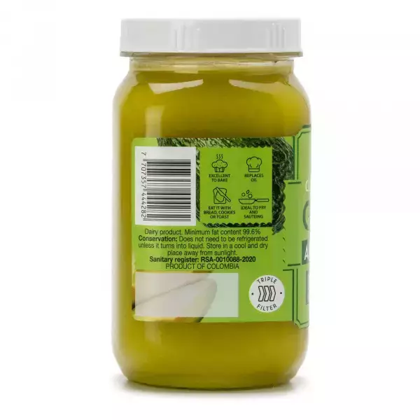 Karavansay Alimentos Naturales | Butter Ghee | Avocado | Plastic Jar  8.11 Oz E.