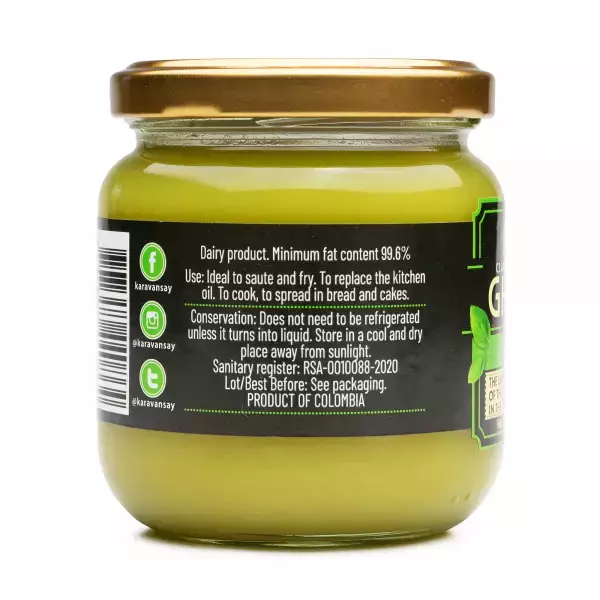 Karavansay Alimentos Naturales | Butter Ghee | Basil | 6.17 Oz E.