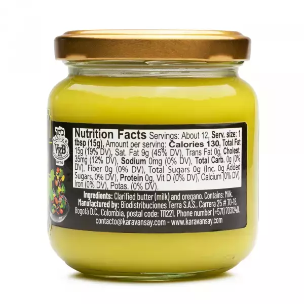 Karavansay Alimentos Naturales | Butter Ghee | Oregano 6.17 Oz E.