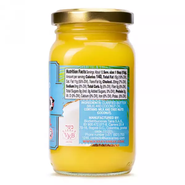 Karavansay Alimentos Naturales | Butter Ghee | Tropical 7.05 Oz E.