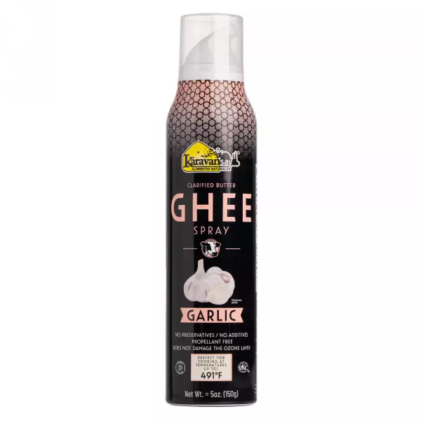 Karavansay Alimentos Naturales | Ghee spray | Pack of 2   Aluminium bottle x 10 oz E.