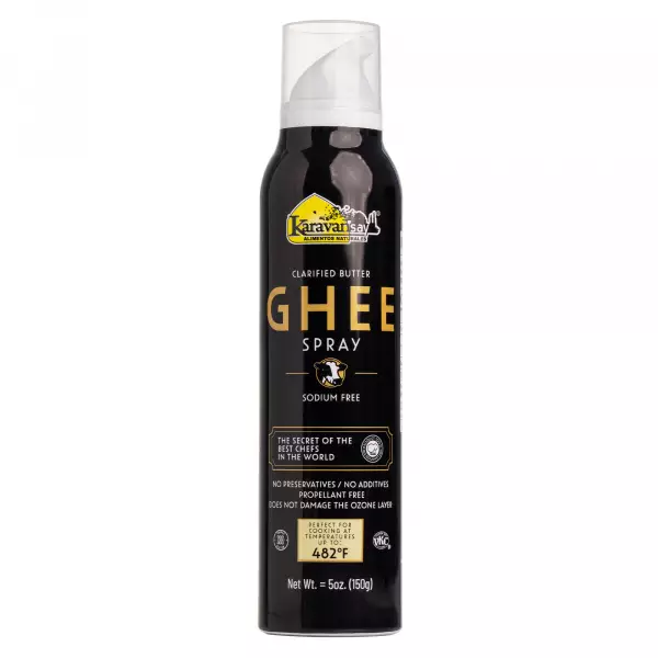 Karavansay Alimentos Naturales | Ghee spray | Pack of 2   Aluminium bottle x 10 oz E.