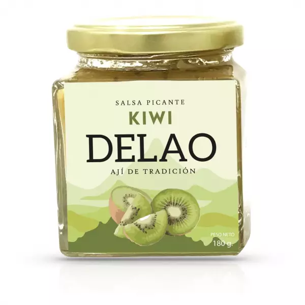 Kiwi Spicy sauce/ Vegan / Natural / Recycle / 7 oz 1