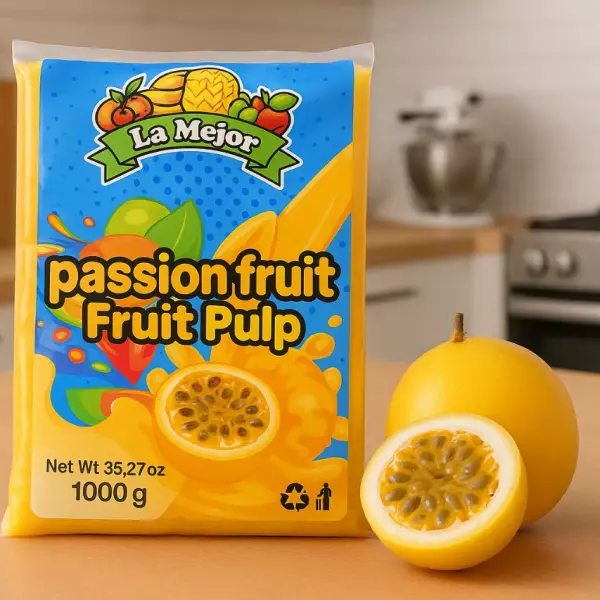 La Mejor Fruta en Pulpa | Passion Fruit - Fruit pulp | 10 Pack x 3.5 oz | 35.27 oz.