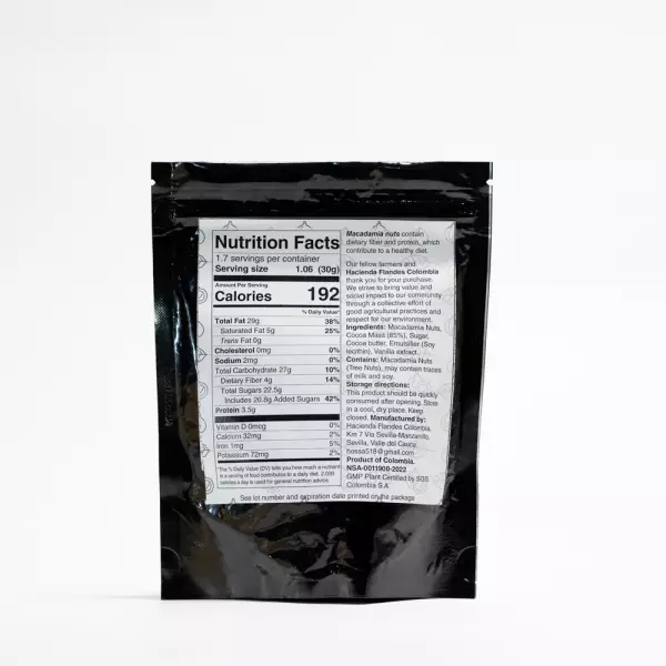 Macadamia Nuts / Martian Rocks / 85% Cocoa / 1.83 oz (52g)