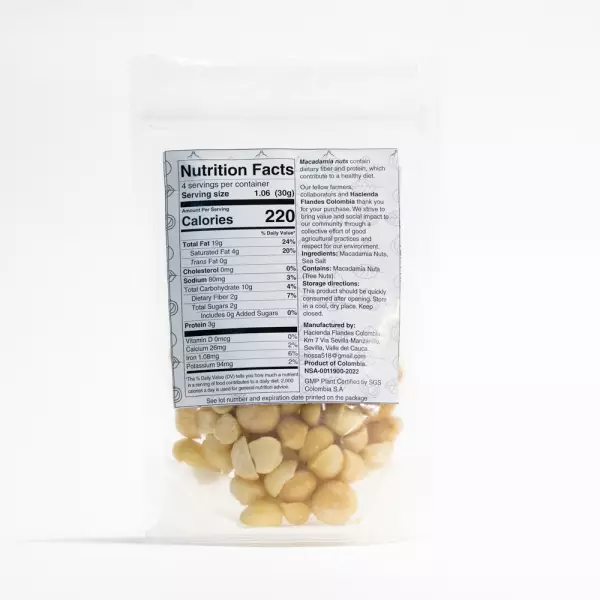 Macadamia Nuts / Sea-Salt / 3.52 oz (100g)