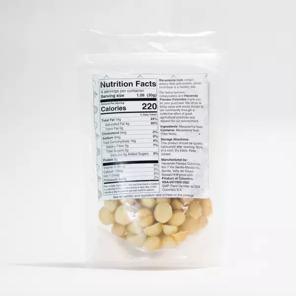 Macadamia Nuts / Unsalted / 3.52 oz (100g)