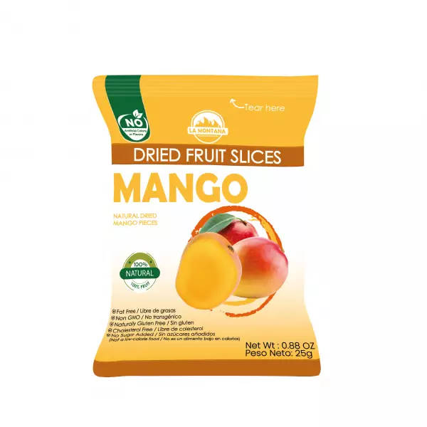 Mango dried snacks - 0.88 oz - 100% fruit natural - No sugar addied - Gluten Free
