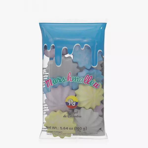 Marshmallows – 160g. Soft, fluffy, and delicately sweet. Perfect for snacking or desserts.