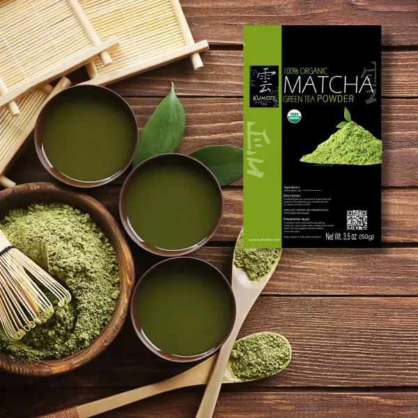 Matcha Tea - 1.76oz - 100% Organic - Green Tea - Vegan - Organic