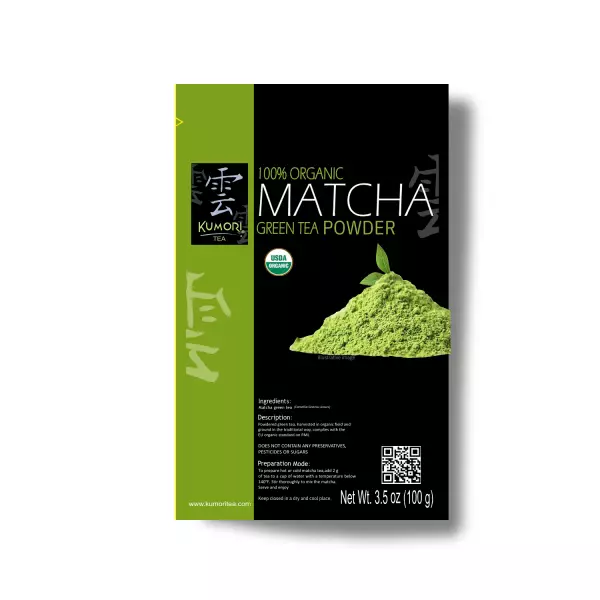 Matcha Tea - 3.5oz - 100% Organic - Green Tea - Vegan - Organic