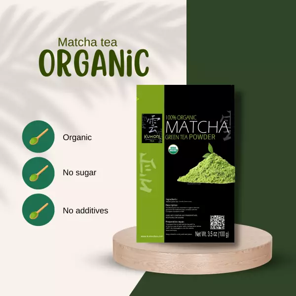 Matcha Tea - 3.5oz - 100% Organic - Green Tea - Vegan - Organic