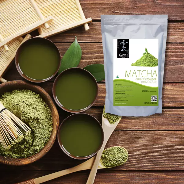 Matcha Tea - 35.27oz - 100% Organic - Green Tea - Vegan - Organic