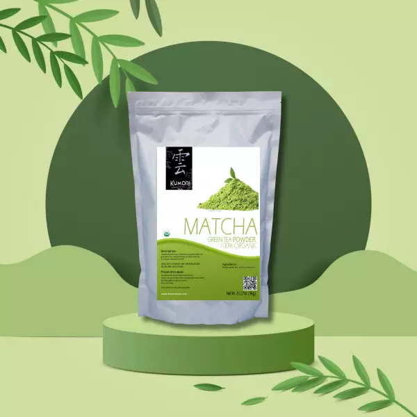 Matcha Tea - 35.27oz - 100% Organic - Green Tea - Vegan - Organic