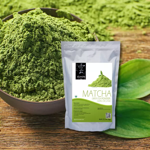 Matcha Tea - 35.27oz - 100% Organic - Green Tea - Vegan - Organic