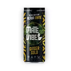 Matevibe-Natural Energy Drink-Ginger Gold 12 OZ-YERBA MATE-LEMON GINGER-Low Sugar-Vegan-Focus