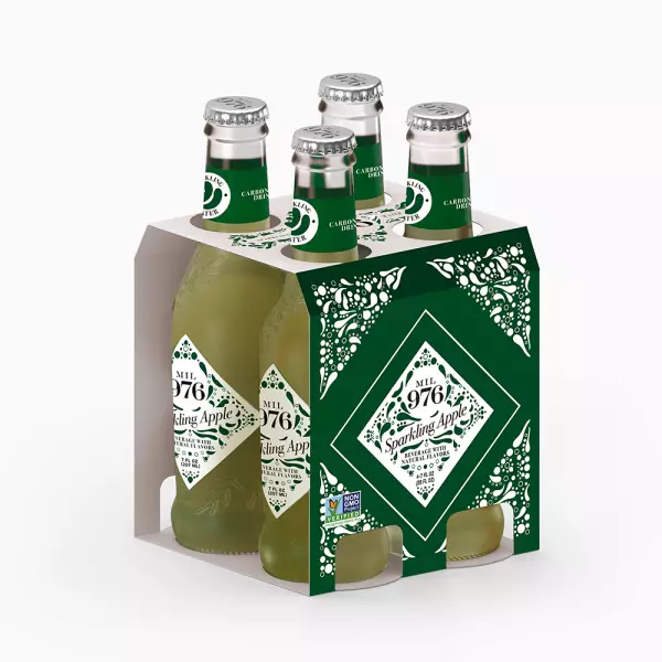 Mil976 | Sparkling water Apple | 4pack | 28 Fl oz