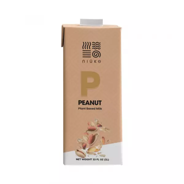 Niuke | Peanut Plant Based Milk | 33 Fl Oz