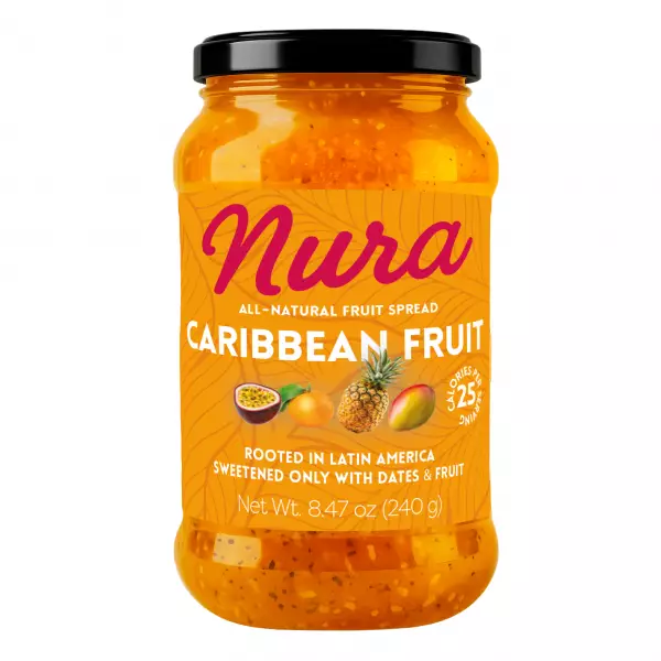 Nura | All- Natural Fruit Spread: Caribbean Fruit | 8.47 oz