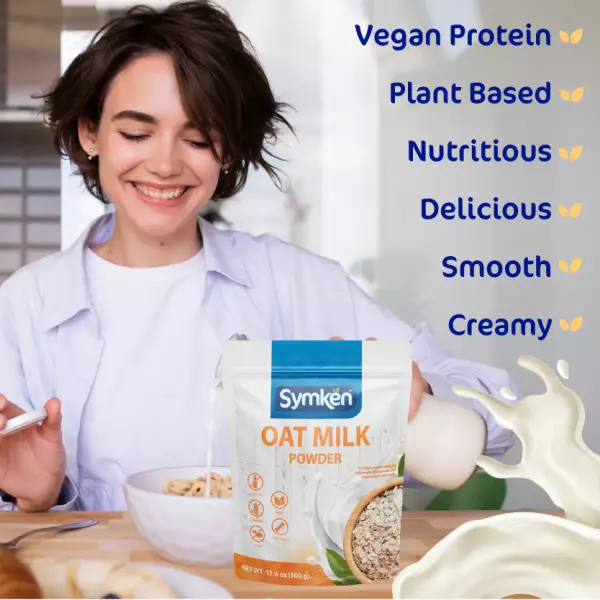 Oat Milk Powder 17.6 Oz - No added sugar - Gluten free - Lactose free - Non-GMO